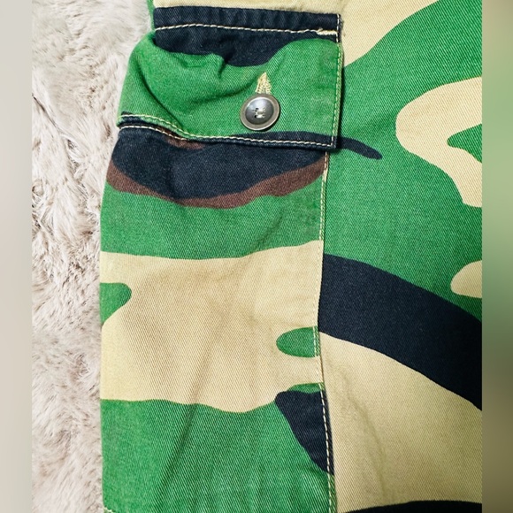 Leopard print cargo pants, mid waist - Picture 2 of 7